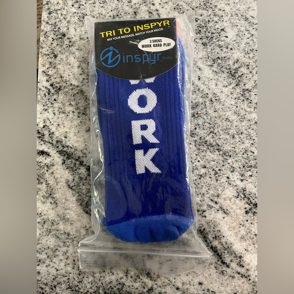 3 pack WORK HARD PLAY socks